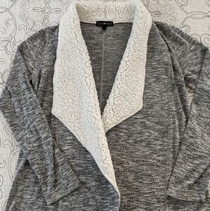 Derek Heart Fleece-Lined Cardigan